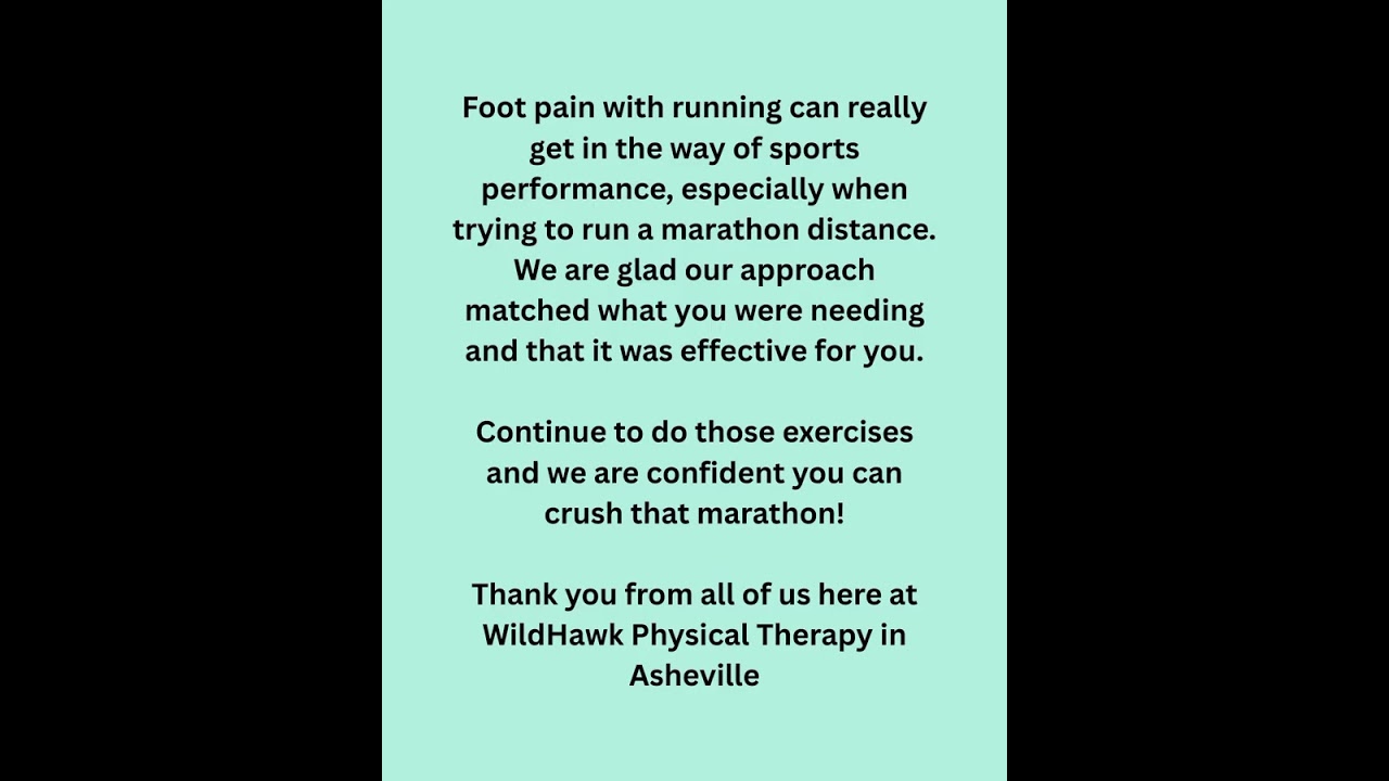 Success Story - Marathon Training