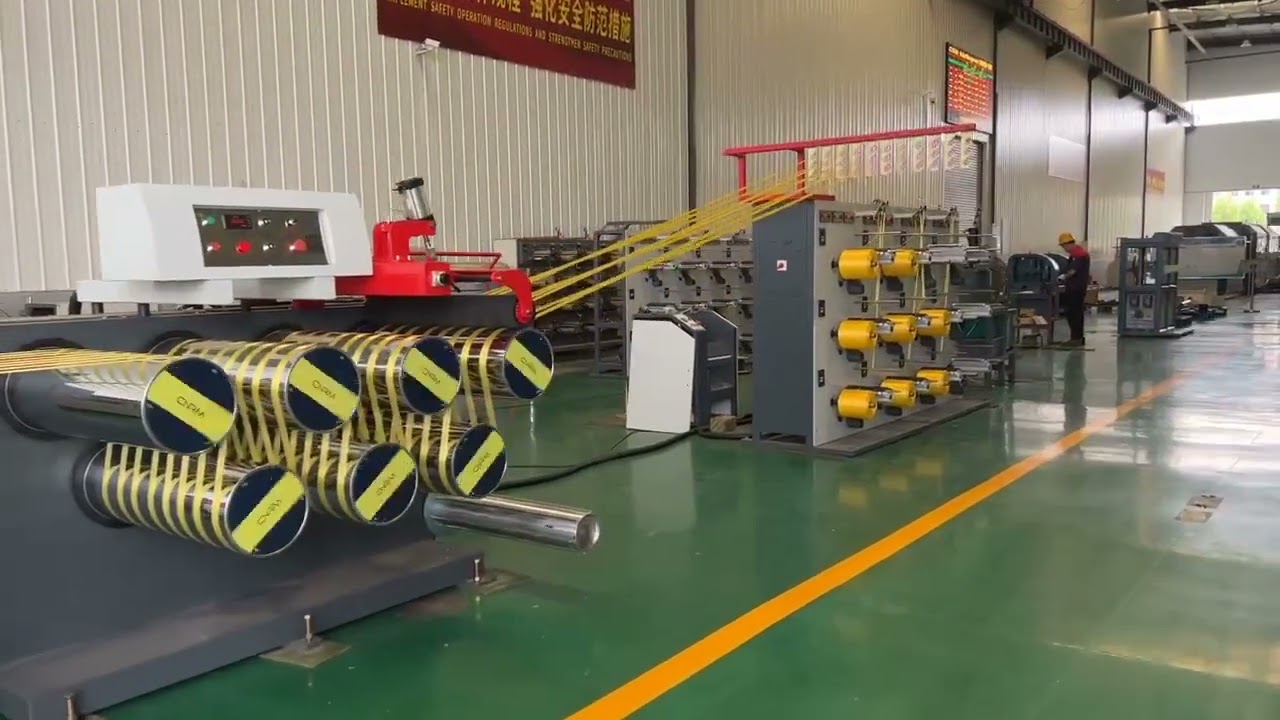 Single screw PP Polypropylene raffia splitfilm yarn / flat tape yarn extruder