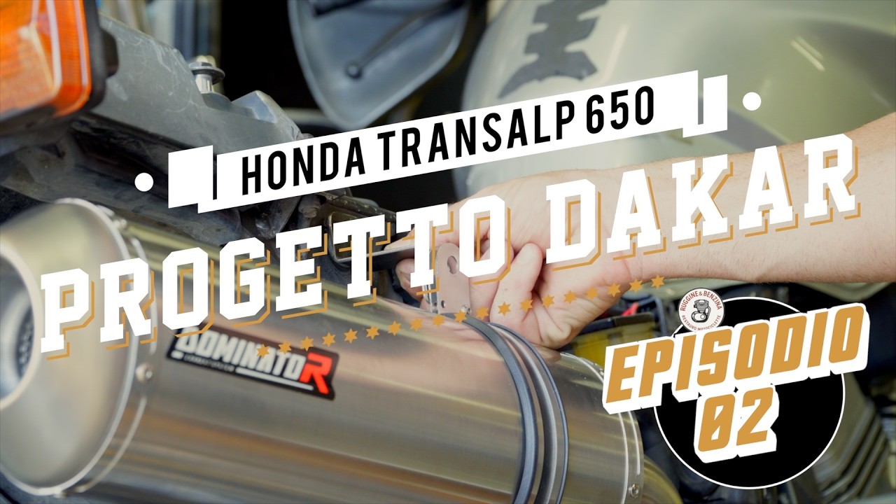 Collettori inox Aliexpress e terminale Dominator su Honda Transalp xl 650 v - Progetto Rally Dakar