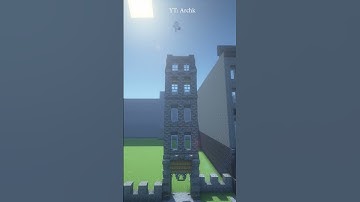 Corner Apartment Building | Minecraft Tutorial #minecraft #tutorial #shorts #minecraftbuilding