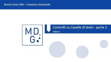 Creazione Gestionale - Video 5 - Controlli su Caselle di testo 1