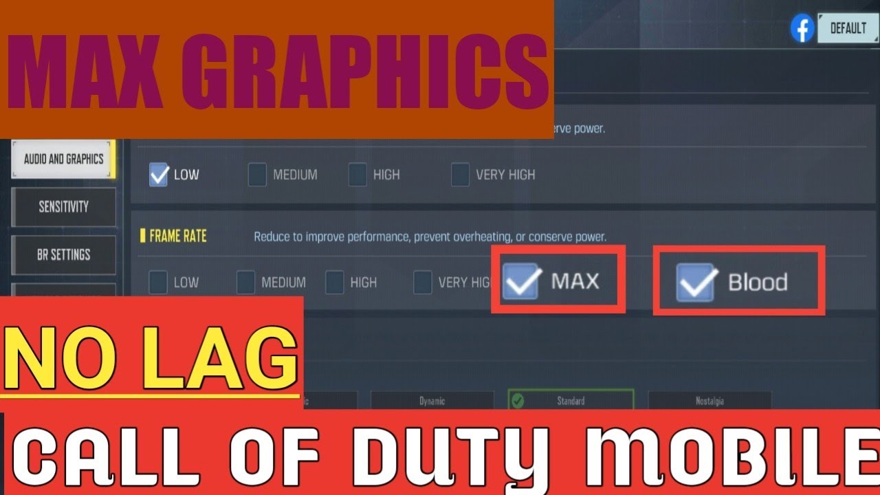 HOW TO UNLOCK MAX GRAPHICS IN CODM IN LOW END DEVICE | GAME SMOOTH