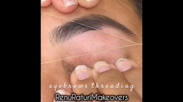 eyebrow threading tutorial #shorts #shortsfeed #eyebrows #threading #tutorial