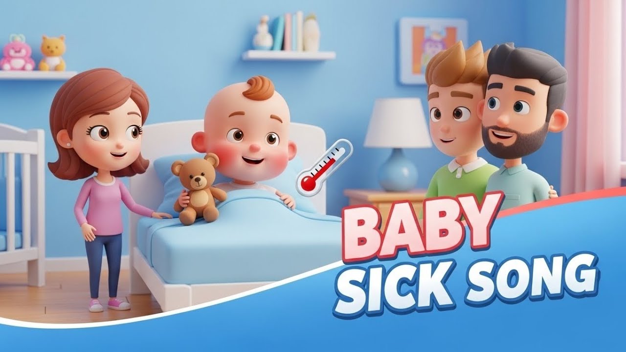 Baby Has Fever Sick Day Song | Eli Kids Nursery Rhymes | 3D Cartoon Kids Video