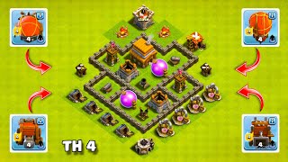 Max - Town Hall 4 vs Max workshop Troops ! 😡 - Clash of Clans