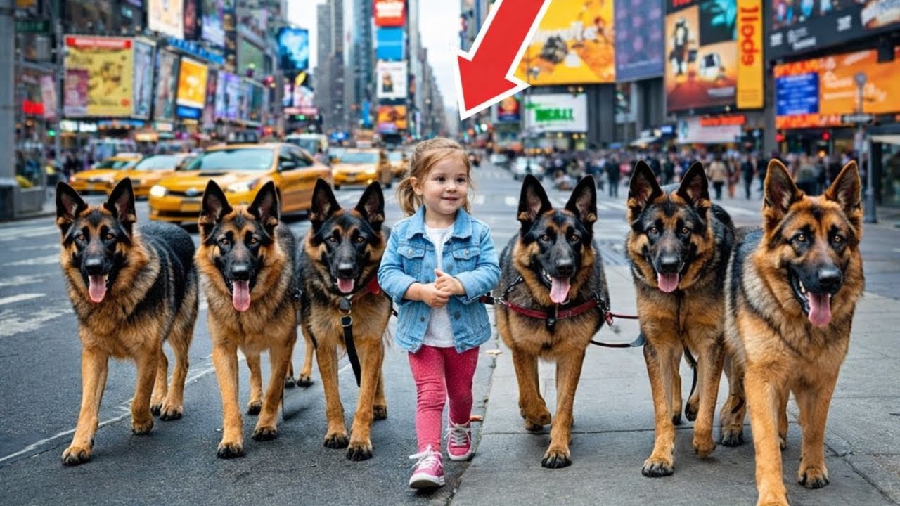 Niña pasea perros policía cada mañana, hasta que descubren su impactante secreto