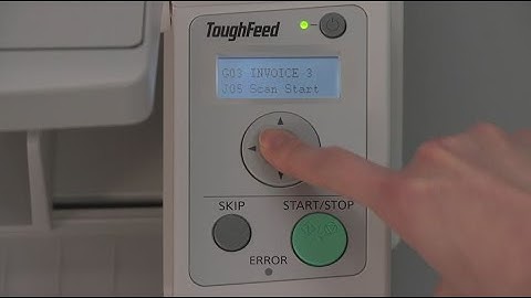 Panasonic Document Scanner: Key Function "Single Touch Scanning"