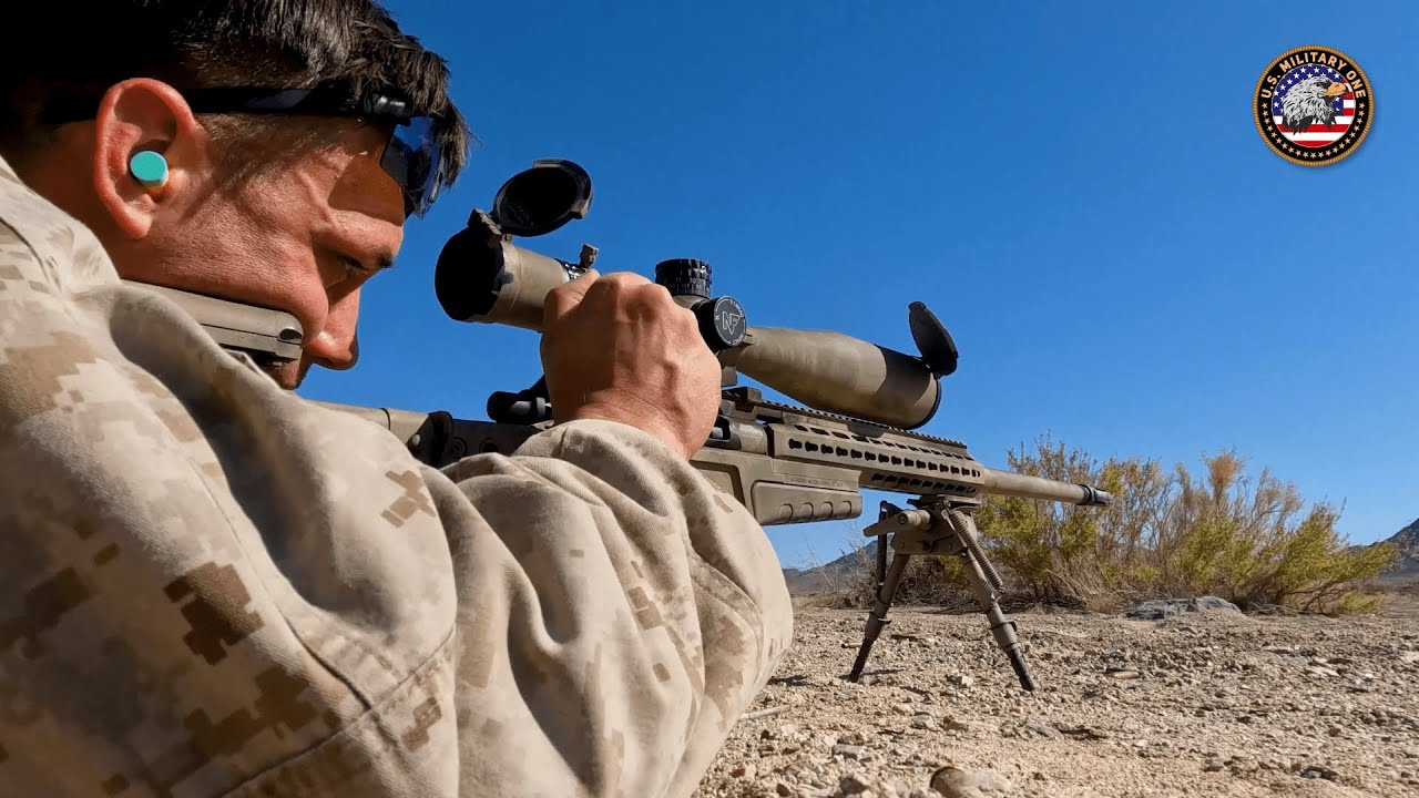 U.S. Marines Conduct Sniper Range Training at Range 205