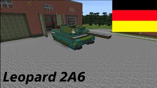 How To Build The Leopard 2A6 In Minecraft (1.5:1)