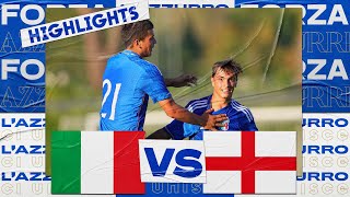 Highlights: Italia-Inghilterra 3-1 | Under 16 | Amichevole