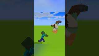 Mi̇necraft Steve Vs Zombi̇ Yarim Et