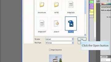 Open File action for Photoshop