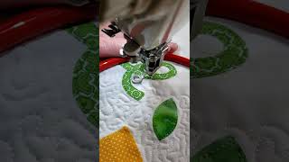 Spring Pillow - Juki - Free Motion Quilting