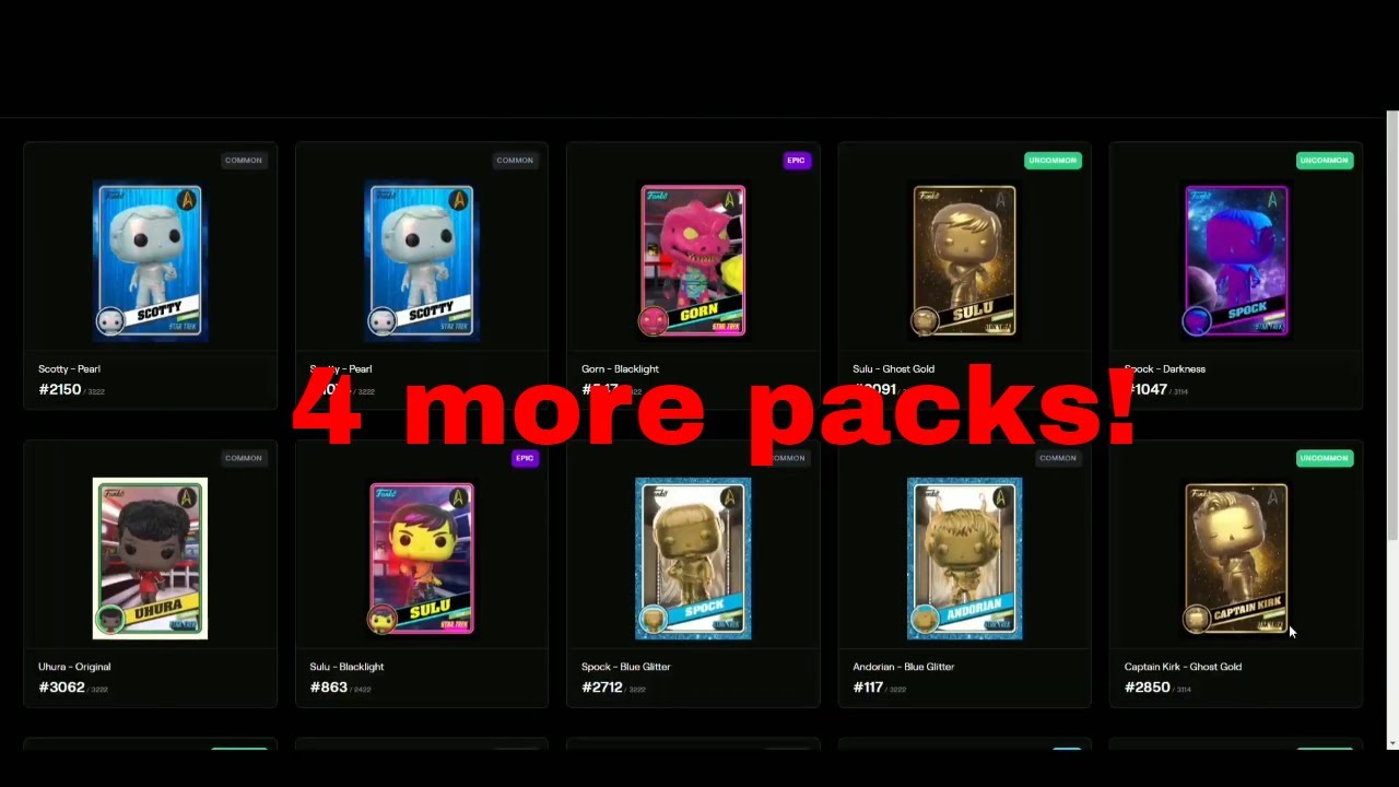 Opening More STAR TREK X FUNKO DIGITAL POP PACKS [Hunt for Grails and Legendaries]