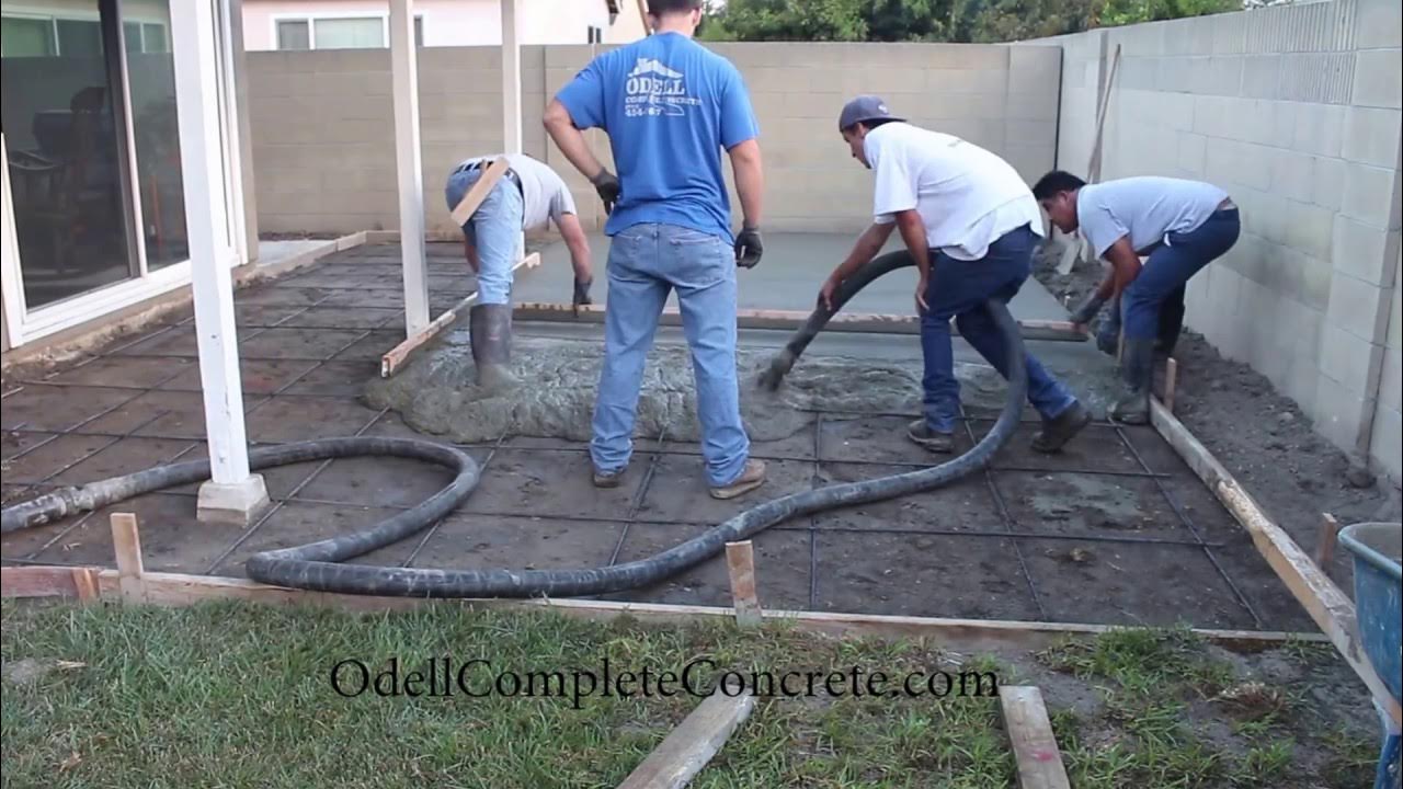 How to Setup a backyard for a Patio concrete pour start to finish YouTube