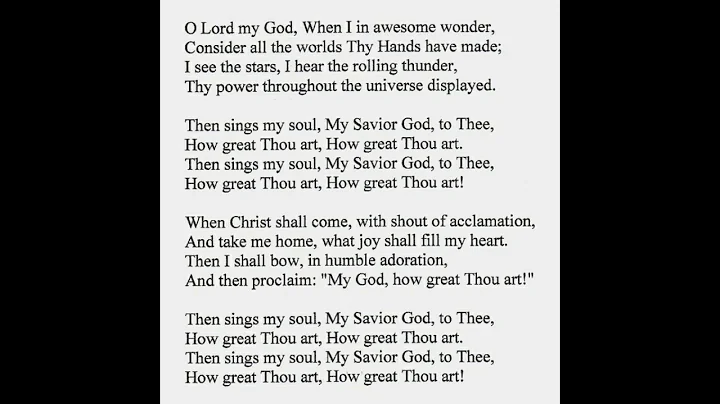 How Great Thou Art in the Comanche Language 2