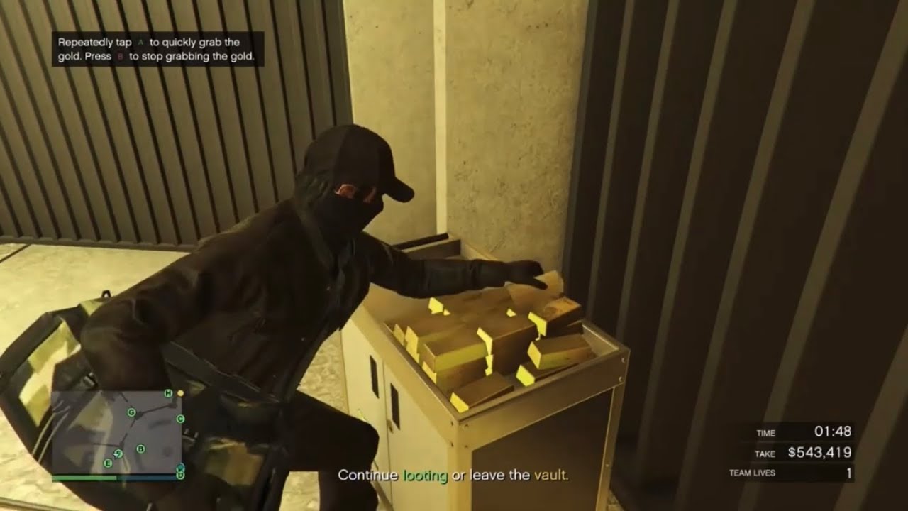 GTA 5 Online Casino Heist Gold Glitch (Silent And Sneaky) (2,737,097