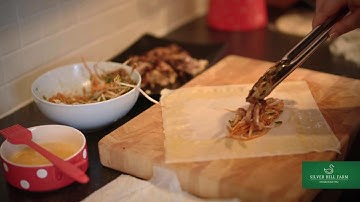 Silver Hill duck spring rolls