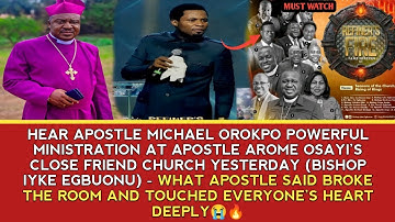 HEAR APST MIKE POWERFUL SERMON AT APST AROME CLOSE FRIEND CHURCH YESTERDAY (BISHOP IYKE EGBUONU)🔥🔥