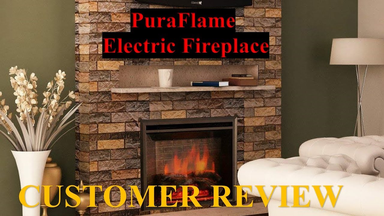 PuraFlame 33'' Western Electric Fireplace Customer Review 2018 YouTube