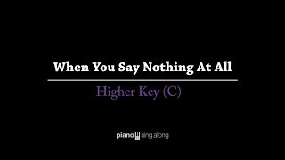 Ronan Keating - When You Say Nothing At All (KARAOKE PIANO COVER) Female Version