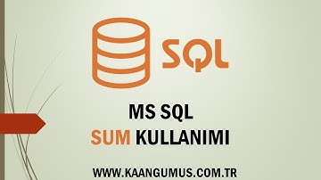 Sql Sum Kullanımı - SQL Dersleri