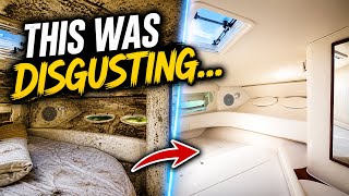 Mold Remediation on Sea Ray Sundancer | How to Remove Mold & Mildew on A Boat