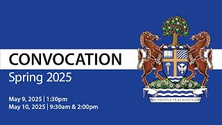 Spring Convocation 2025 – Saturday AM – Crandall University