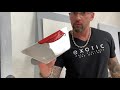 Venetian plaster brick red shiny style, marmorino tools with Giancarlo sagasti