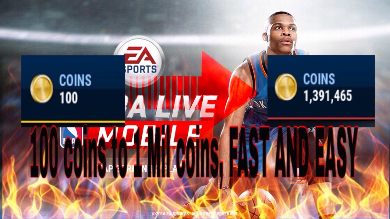 NBA LIVE MOBILE: How to make coins SUPER FAST! BEST METHOD