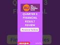 AU Small Finance Bank Result Review #finance #financialresult #aubank #auresult