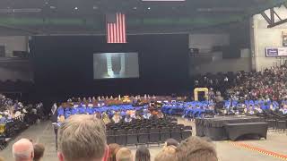 Julia Fonoimoana’s graduation walk May 2022 at UVU Uccu center Orem HS