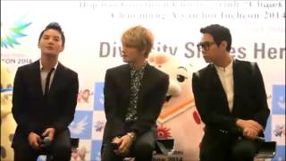 [1080p] 20131024 JYJ in Vietnam Press Conference for IAG Roadshow (2)
