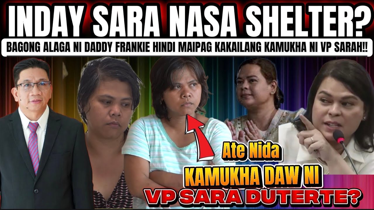 INDAY SARA NASA SHELTER  NI DADDY FRANKIE.. O KAMUKHA NYA LANG DAW ITO? DADDY FRANKIE