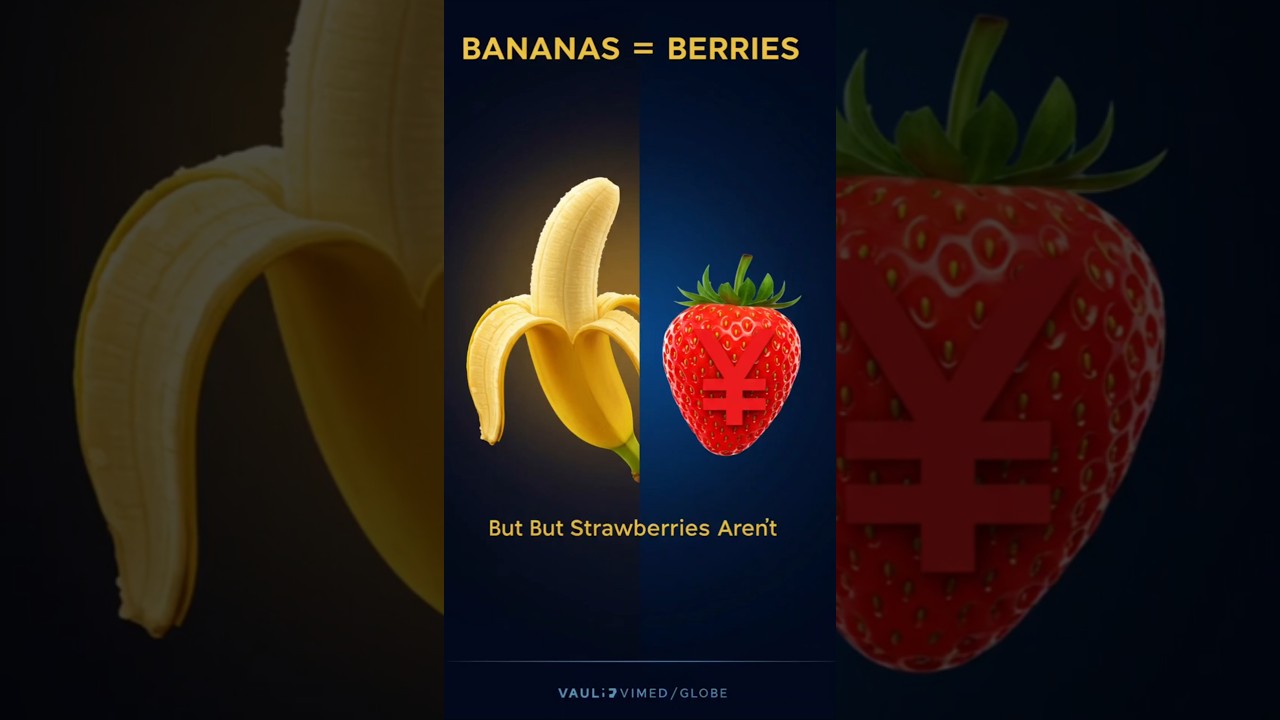 Bananas Are BERRIES… But Strawberries Aren’t?! | Weird Science Fact '