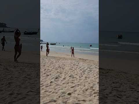 PHUKET THAILAND - NAI YANG BEACH TOPLESS BIKINIS