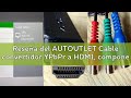 Reseña del AUTOUTLET Cable convertidor YPbPr a HDMI, componente todo en uno, adaptador HDMI con ench