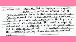 Using List, Images and Links, Computers, Class 7