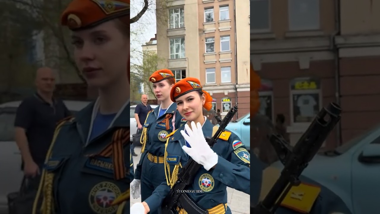 阅兵彩排中的俄罗斯女兵#Vladivostok#Russia#military