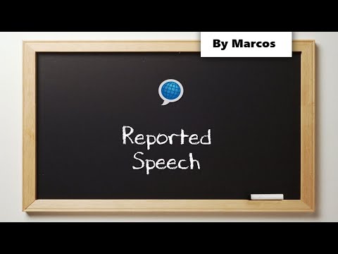 Discurso direto/indireto em inglês. Direct and reported/indirect speech. Teoria e prática