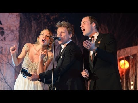 Prince William sings