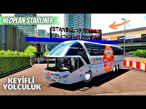 NEOPLAN STARLINER 2 ÇIKTI !! ESENLER OTOGARI - TEKİRDAĞ YOLCULUĞU ETS 2 1.39