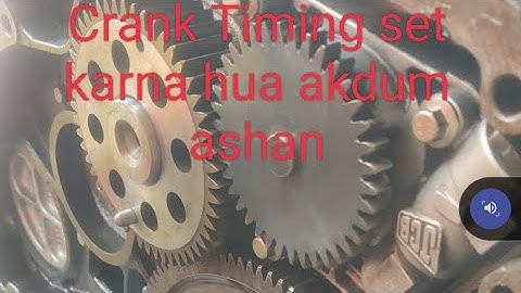 JCB-4DX-Crank Shapt#Timing Sett Kaise kre#How To Timing Sett Crank Shapt For JCB-4DX