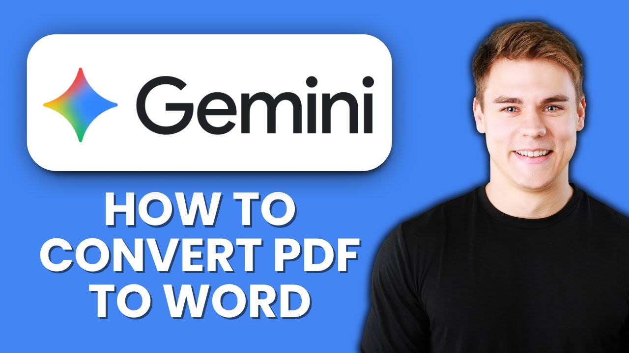 How to Convert PDF to Word Using Gemini AI 📄 Easily Turn Documents into ...