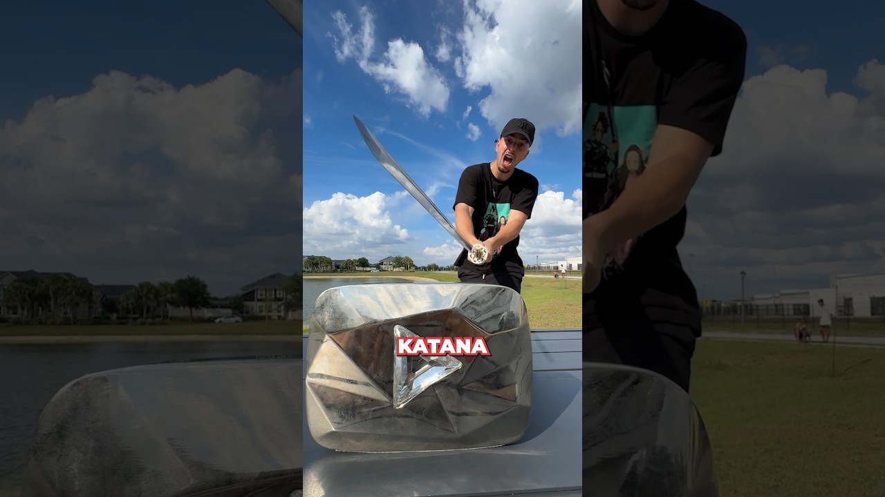 Testei uma Katana Samurai #shorts