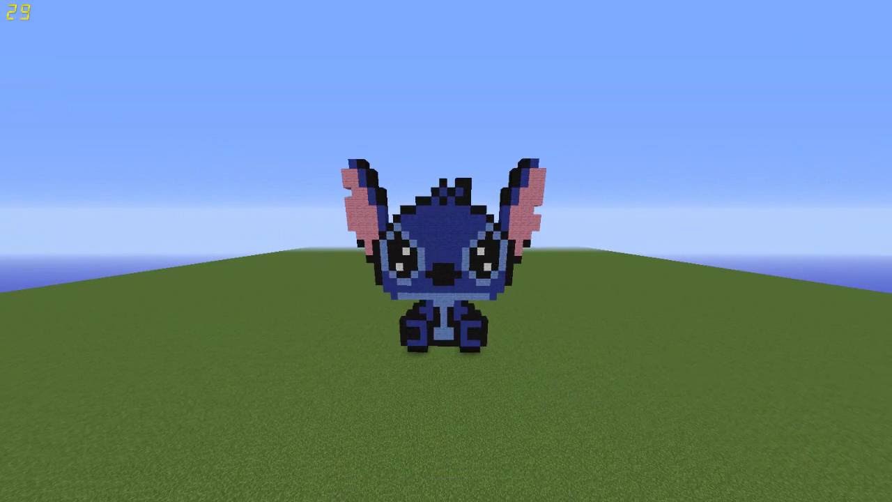 pixel art stitch - YouTube