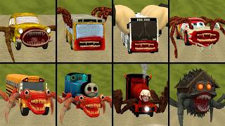 New Monster Battle: Car Eater, Bus Eater, School Bus, Thomas Eater, Car Mummy, House Head in Gmod!!