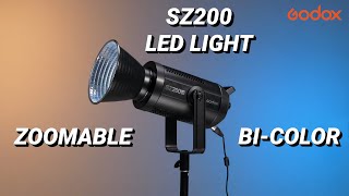 Godox #SZ200Bi Introducing the Bi-color Zoomable LED Video Light