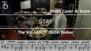 The Kid LAROI, Justin Bieber - STAY Drum Cover,Drum Sheet,Score,Tutorial.Lesson