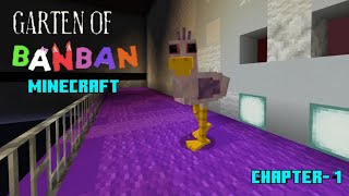 Escaping From The Monsters Of Garten of BanBan In Minecraft !!! • Minecraft
